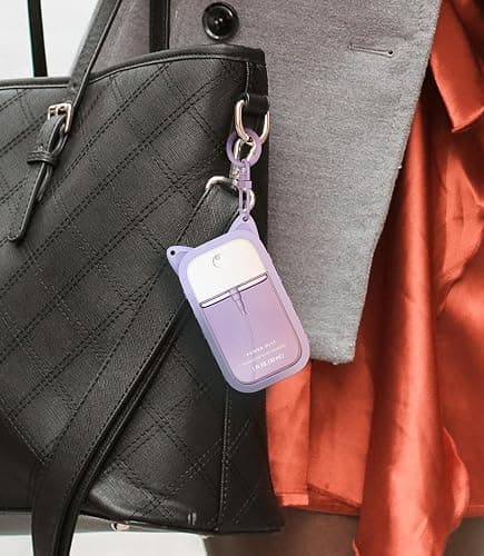 Sonnorel Silicone Case Compatible with Touchland Hand Sanitizer Spray (Fit for 1 FL OZ/30 mL Ver), Portable keychain thumbnail 4