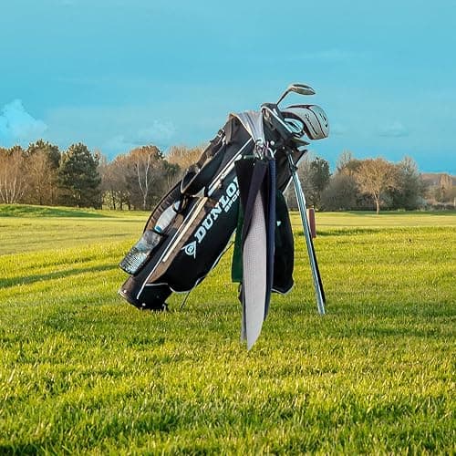 LUSTEMBER 3 Pack Large Golf Towels, 16" x 24" Tri-Fold Portable Microfiber Fabric Waffle Pattern Golf Towel for Golf Bag with Carabiner Clip to Quickly Remove Sand, Mud, Dirt and Sweat thumbnail 2