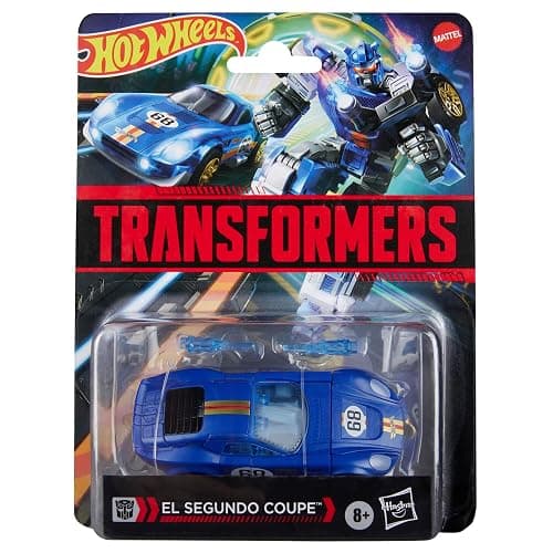 Transformers Collaborative Hot Wheels® x El Segundo Coupe, Deluxe Class 5-Inch Robot Action Figure Converts to Racecar, Ages 8+ thumbnail 3