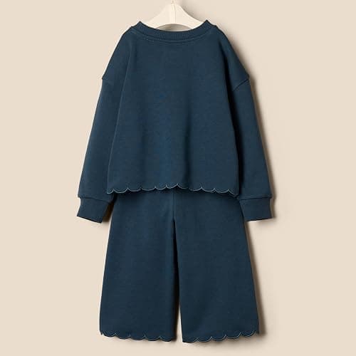 Amazon Essentials x Sofia Grainge Toddlers and Baby Girls' French Terry Pant and Top Set thumbnail 5