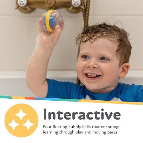 Nuby Bubbly Buds Interactive Bath Set - (4-Pack) Baby Bath Toys - 6+ Months thumbnail 4