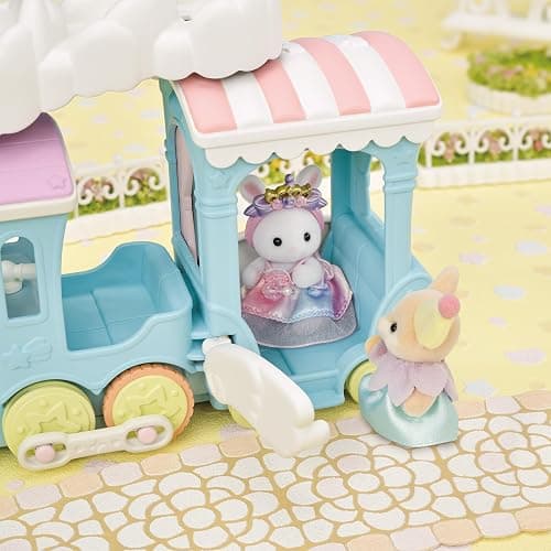 Sylvanian Families - Le petit train à vapeur - 1 figurine incluse - Plongez dans l'univers de la famille Sylvanian - Figurines animaux miniatures - Jouet enfant 3 ans et + - 5702 thumbnail 7
