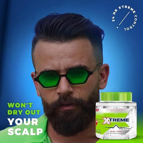 Xtreme Pro-Expert Clear Styling Hair Gel, 15.87 Oz, Pack of 2 | Alcohol Free, 24-Hours Xtreme Control, With Aloe Vera thumbnail 7