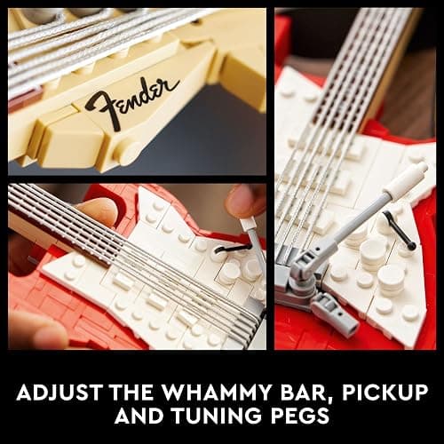 LEGO Ideas Fender Stratocaster 21329 DIY Guitar Model Building Set for Music Lovers, Complete with 65 Princeton Reverb Amplifier & Authentic Accessories, Perfect Way to Rock Gift Giving thumbnail 4