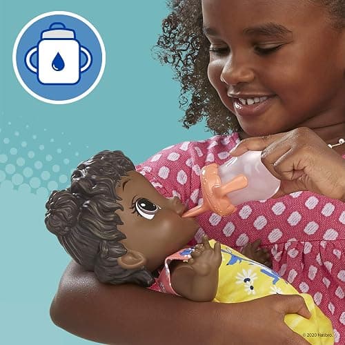 Baby Alive Baby Gotta Bounce Doll, Kangaroo Outfit, Bounces with 25+ SFX and Giggles, Drinks and Wets, Black Hair Toy for Children Aged 3 and Up thumbnail 8