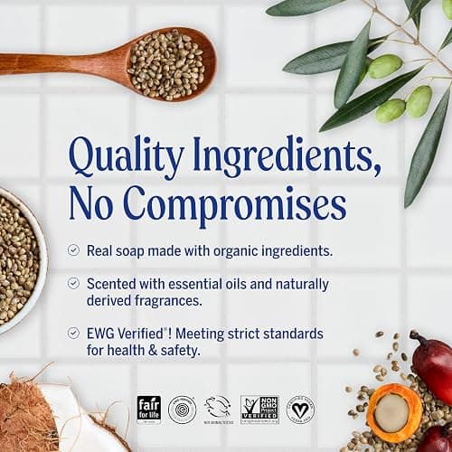 Dr. Bronner's Pure-Castile Magic Bar Soap (Baby Unscented, 5 oz, 6-Pack) - Made with Regenerative Organic Certified Oils, For Face, Body & Hair, Gentle for Sensitive Skin - Vegan, Non-GMO thumbnail 3