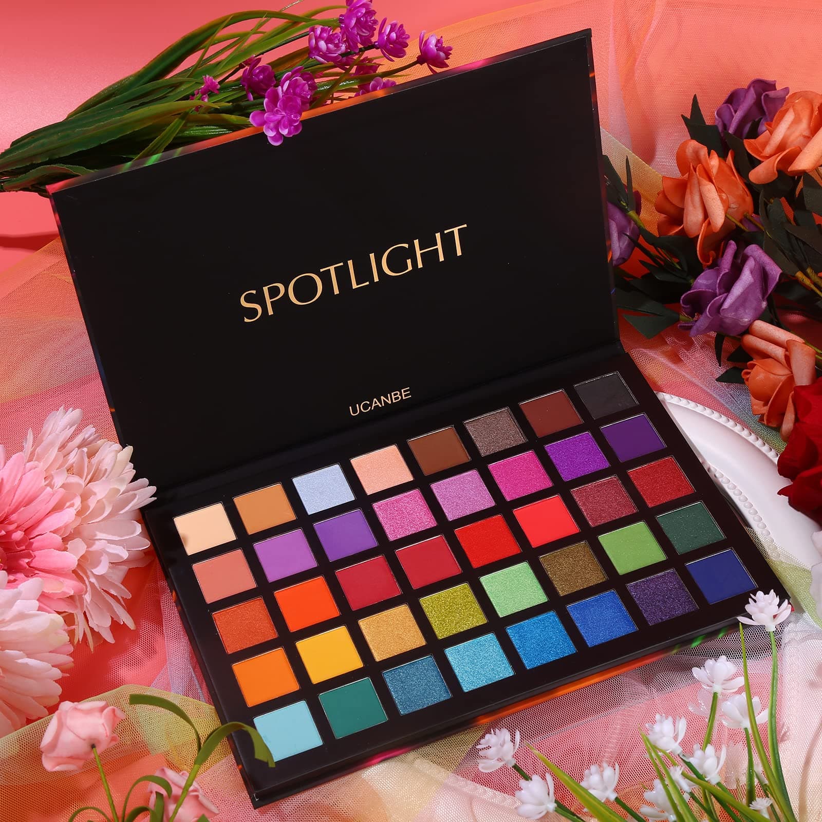 UCANBE Eyeshadow, 40 Colours, Waterproof, Eye Makeup Palette, Durable, Matt, Highly Pigmented thumbnail 7