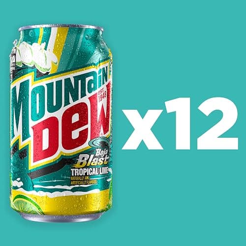 Mountain Dew Baja Blast Cans, 12 oz Cans, 12 Count thumbnail 3