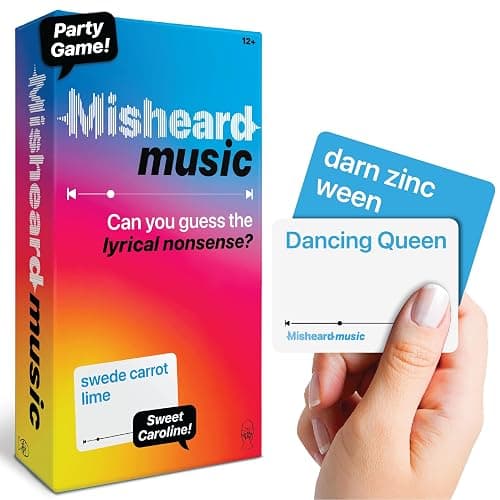 Lucky Egg Misheard Music Game – Guess the Song or Artist w/ 500 Lyrical Nonsense Cards – Hilarious Family Games for Kids and Adults – Play in Teams – Fun Music Games for Karaoke & Party Entertainment - Image 1