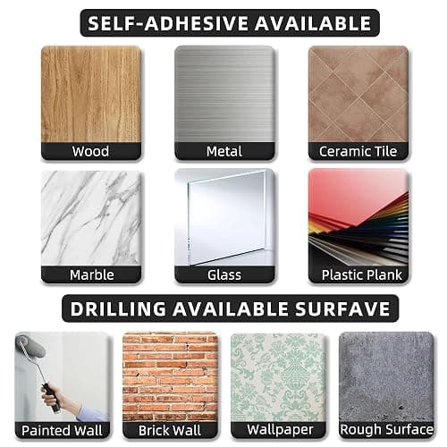Paper Towel Holder - Self-Adhesive or Drilling, Matte Black, Upgraded Aluminum Kitchen Roll Dispenser Under Cabinet, Lighter but Stronger Than Stainless Steel! thumbnail 6