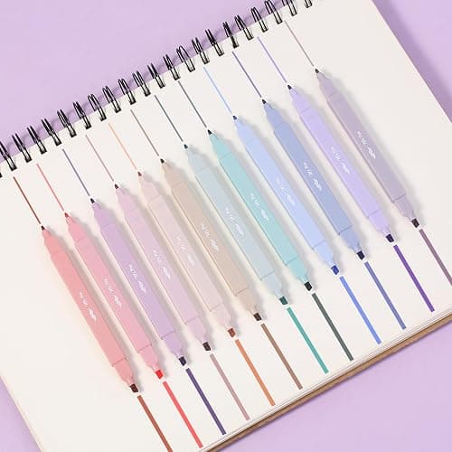 Mr. Pen- Dual Tip Aesthetic Highlighters, 12 Pack, Chisel & Fine Tips, Joyful Earth, Cute Highlighters Assorted Colors thumbnail 6