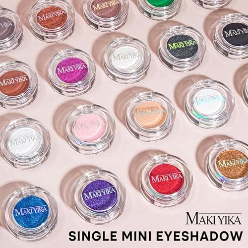 MAKI YIKA Glitter Gold Creme Eyeshadow Single Shimmer Cream Eye Shadow palette thumbnail 6