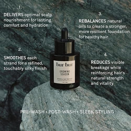 BUR BUR Growing Season Hair Growth And Repair Oil | With Burdock, Nettle Oil and Vitamin C for Visibly Fuller, Stronger and Shinier Hair. thumbnail 5