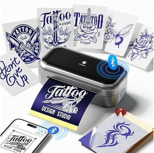 Phomemo TP31 Mini Tattoo Stencil Printer,Bluetooth Tattoo Printer with 30pcs Transfer Paper,Tattoo Machines Printers for Tattoo Beginners & Artists Temporary Tattoo Maker - Image 1