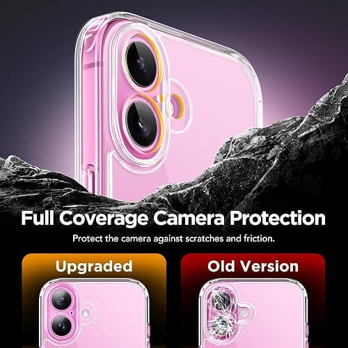 GolbinBox Magnetic for iPhone 16 Case with Camera Control Button,Compatible with MagSafe,[Full Camera Protection][2 Privacy Screen Protectors] Shockproof Phone Cover for iPhone 16 6.1 Inch (Clear) thumbnail 6