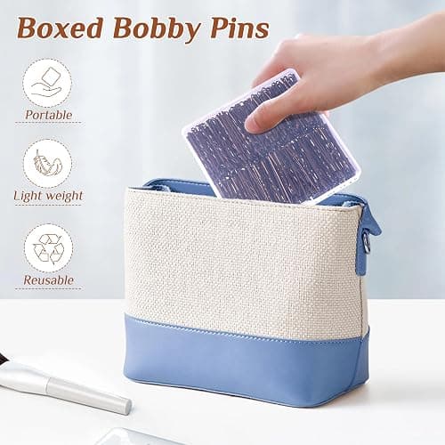 Bobby Pins Brown, 360 Pcs Brown Bobby Pins, 2 Inch Premium Bobby Pin, Secure Hold Bobby Pins with store box, Hair Pins for Kids, Girls and Women thumbnail 6