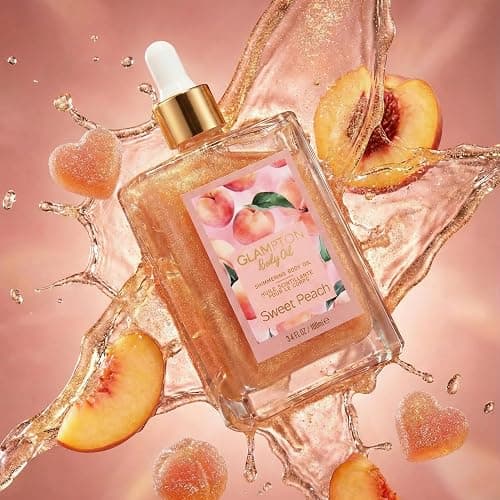 Glampton Sweet Peach Body Oil 3.4 oz thumbnail 2