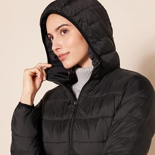Amazon Essentials womens Lightweight Water-Resistant Packable Hooded Puffer Coat (Available in Plus Size) thumbnail 4