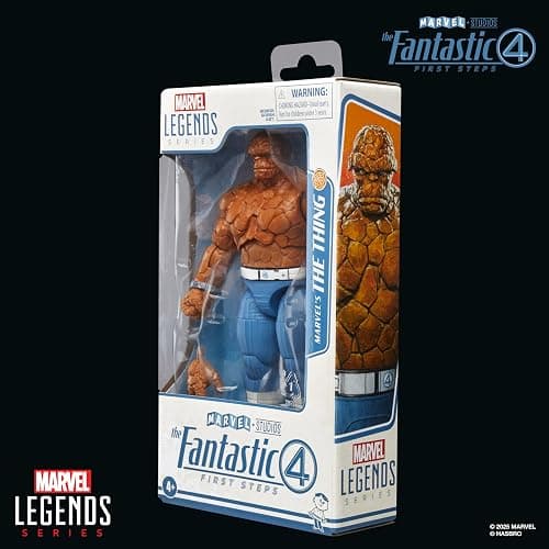 Marvel Legends Series The Thing, The Fantastic Four: First Steps Ben Grimm Movie Collectible 6 Inch Action Figure Toy thumbnail 11