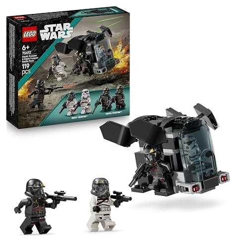 LEGO Star Wars 75412 Ahsoka Pack de Combat Death Troopers Contre Night Troopers - Jeu de Construction avec Transporteur & 4 Minifigurines avec Blasters - Cadeau Collector pour Garçon dès 6 Ans & Fans - Image 1