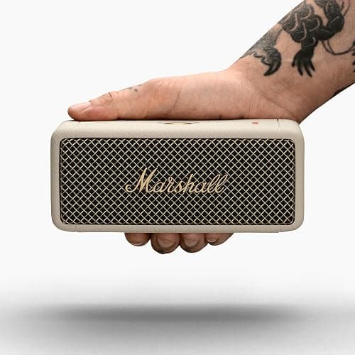 Marshall Emberton II Enceintes Bluetooth Portables, sans Fil, Ip67 Résistant à la Poussière et à l'eau, Plus de 30 Heures de Lecture, Charge Rapide - Creme thumbnail 4