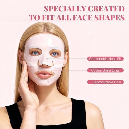 Yargkos 8 Pcs Collagen Facial Mask, Real Deep Hydrogel Face Sheet Mask Skincare, Moisturizing Hydrating Jelly Gel Mask, Elasticity Improvement, Pore Minimizing, Self Care Gifts for Women thumbnail 5
