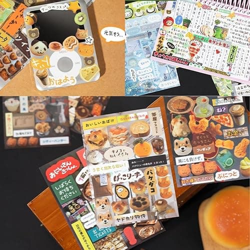 Japanese Manga Style Sticker Book, 45 Sheets of Romantic Memory Series Comic Books Style Material Decoration Stickers - 800+ Designs in 1 Book for DIY Scrapbooking Journaling Handbook Decoration (A1) thumbnail 5