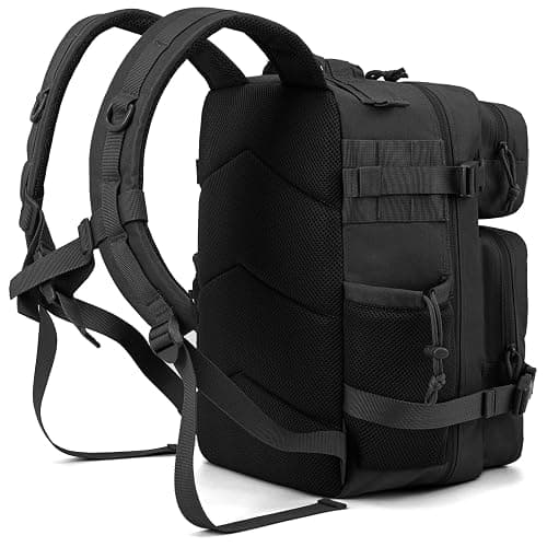 QT&QY 25L/45L Military Tactical Backpack For Men Molle Daypack 3 Day Bug Out Bag Hiking Rucksack With Bottle Holder thumbnail 3