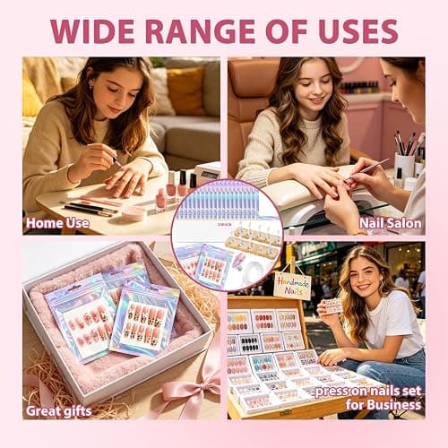 ESUOHYM 50 Pcs Nail Packaging Bags for Press On with 3 Double Side Tape | Holographic Press On Packaging Fits All Sizes, Nail Storage with Nail Cardboards, Nail Art Business Supplies Kit Salon Home thumbnail 9