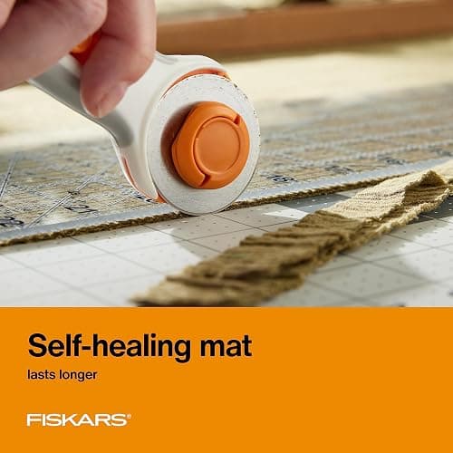 Fiskars Self Healing Cutting Mat for Quilting, Arts and Crafts, 18" x 24" Grid, Sewing Mat, Craft Cutting Board, Sewing Supplies and Quilting Tools thumbnail 3