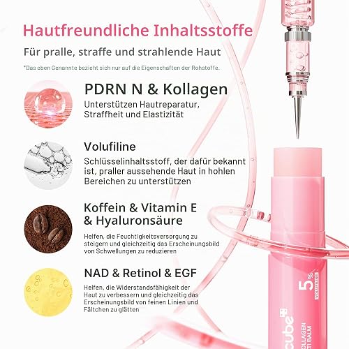 medicube PDRN Pink Kollagen Volumen Multi Balm Stick Gesicht & Körper | Volufilin, PDRN, NAD, Kollagen, Pflege für Augen, Hals, Stirn & Lippen, Glow Pflege, K-Beauty thumbnail 4