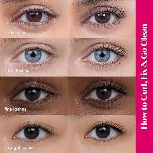 ETUDE Curl Fix Waterproof Mascara, Long-Lasting Curl, Black, 0.27 fl oz | Korean waterproof mascara, Lightweight, vegan, defined black lashes and long-lasting curl without smudging. thumbnail 4