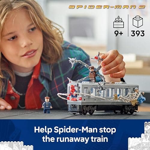 LEGO ǀ Marvel Spider-Man vs. Doc Ock Subway Train Scene - Play & Display Toy with 4 Minifigures - Collectible Super Hero Gift for 9+ Year Old Boys & Movie Fans - 76321 thumbnail 4