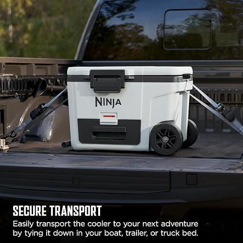 Ninja FrostVault 45QT Cooler with Wheels | Insulated with Temp Dry Storage Drawer | Keeps Ice Cold for Days | for The Beach, Camping, Picnics & More | Daffodil Daze | FB245YL thumbnail 8