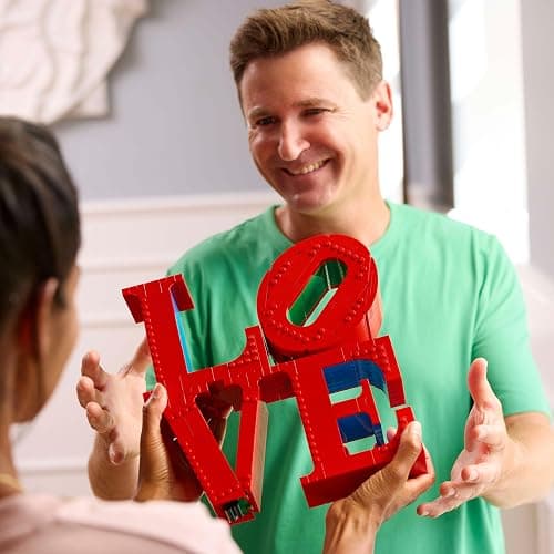 LEGO Art LOVE Building Set, Model Kit for Adults to Build, Great as a Home Office Decor Piece or Engagement Gift for Couples, Valentine's Day Decoration for Her or Him 31214 thumbnail 2