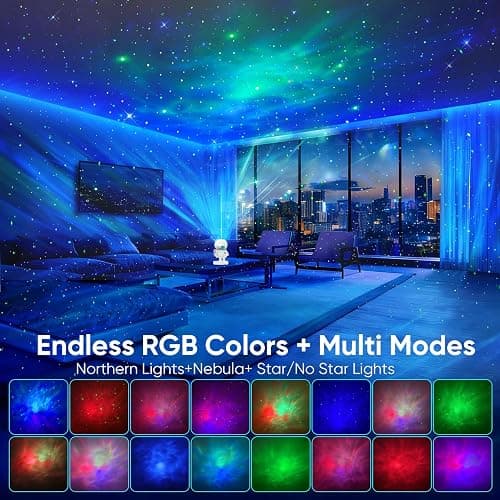 Star Projector Galaxy Night Light Projector,Astronaut Space Projector Starry Nebula Ceiling LED Lamp Light Projector Show for Party Bedroom Gaming Room Decor Aesthetic,Girls Boys Christmas Gift (Pink) thumbnail 5