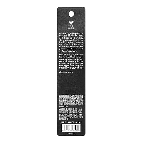 e.l.f. Expert Liquid Liner, Smudge-proof, Buildable, Long-lasting, Enhances, Defines, Jet Black, Precision Brush 4.2ml thumbnail 4