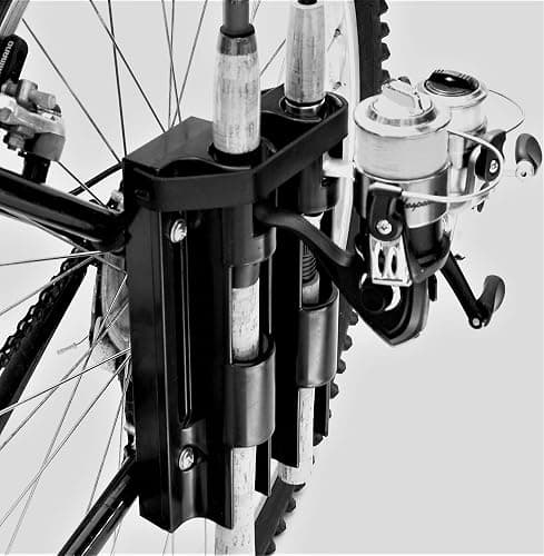 Fishing Rod Holder For Bike, Very Easy Mounting to Bike, Secures 2 Rods for Bicycle Fishing thumbnail 6