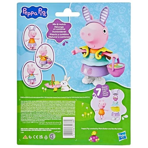 Peppa Pig Springtime Dress-Up Figure with 6 Easy-On Fashion Accessories, 6-Inch Doll, Easter Gift for Kids, Preschool Toys for Girls and Boys 3 and Up thumbnail 9