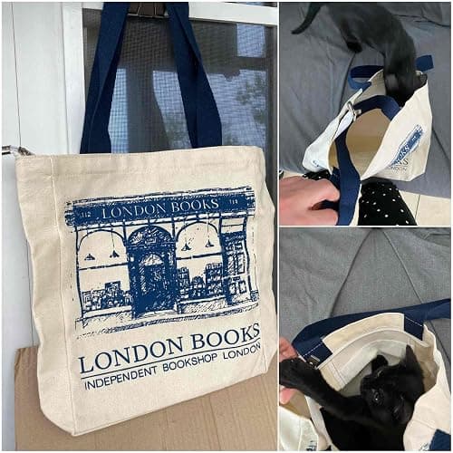 Lefe Liee canvas tote bag for women, book tote bag aesthetic with zipper, cute small book tote, Portable Washable for Women Grocery Shopping Gift Bag for Birthday Teachers' Day thumbnail 3