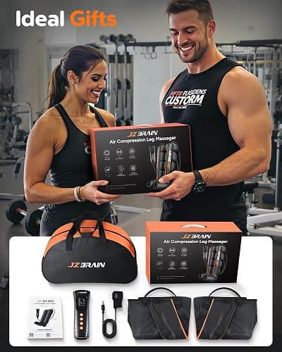 JZBRAIN Sequential Air Compression Recovery System : Professional Full Leg Compression Boots for Circulation and Pain Relief - Sequential Device for Muscle Relaxation - for Athletes, Women, Men thumbnail 9