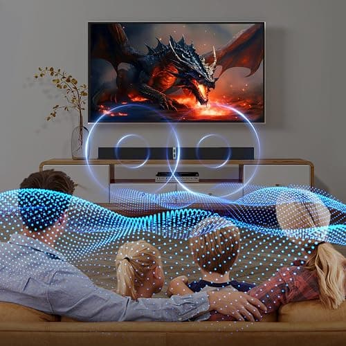 MZEIBO Sound Bar for Smart TV，80W Detachable Bluetooth Soundbar with Powerful Bass, 2-in-1 Home Theater Audio System, ARC/Optical/AUX Connectivity for TV/PC/Laptop/Game Console thumbnail 8