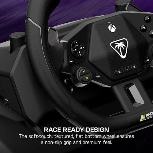 Turtle Beach Racer Wireless Racing Wheel System Officially Licensed for Xbox Series X|S & Xbox One and Windows PCs – Complete Design, Reliable Wireless Connection, up to 30Hr Battery– Black thumbnail 10