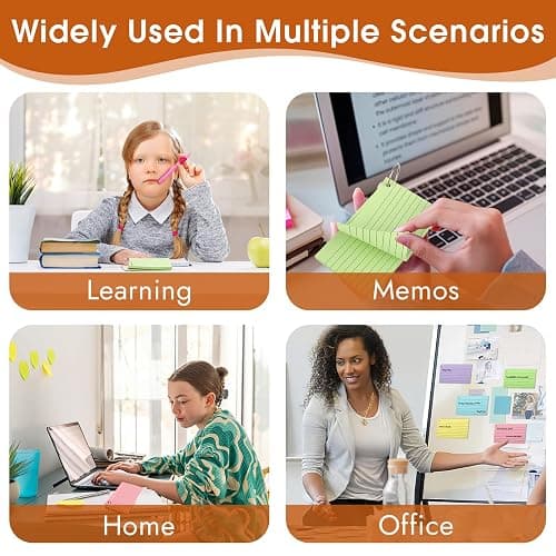 350 Pcs Index Cards With Ring, 3x5 Inches Flash Cards With Rings，Colored Heavy Notecards With Ring, Punched Lined Study Cards For School, College, Home, Office, Memory, To Do List (5 Colors) thumbnail 7