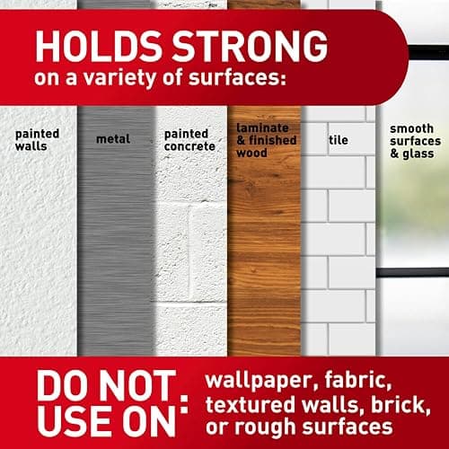 Command Variety Pack, Picture Hanging Strips, Wire Hooks and Utility Hooks, Damage Free Hanging Variety Pack for Up to 19 Items, 1 Kit, White thumbnail 5
