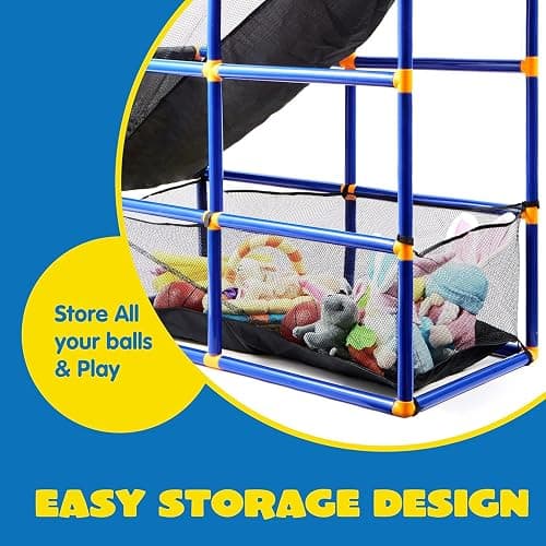 JOYIN Arcade Basketball Game Set with 4 Balls and Hoop for Kids 3 to 12 Years Old Indoor Outdoor Sport Play - Easy Set Up - Air Pump Included - Ideal for Competition thumbnail 7