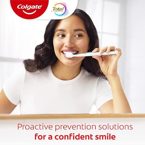 Colgate Total Whitening Toothpaste Paste, 5.1 oz, 4 Pack, Fluoride, Antibacterial, for Plaque, Gingivitis, Sensitivity, Stain Removal, Clinically Proven, Mint, Teeth Whitening, Stannous Fluoride thumbnail 7