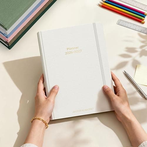 Planner 2026-2027 Monthly and Weekly Academic Planner July 2026 - June 2027, Linen Hardcover Agenda 2026-2027 Calendar Daily Planner for Student Teacher with Monthly Tabs, 6" x 8.3", Elegant Ivory thumbnail 8