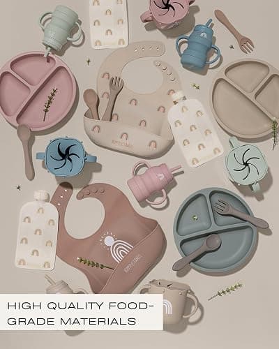 Hippypotamus Reusable Baby Food Pouches for Toddlers - BPA Free Food Grade - Dishwasher & Freezer Safe - Baby Food Containers - Refillable Squeeze Pouch For Applesauce & Yogurt - 12 Pack (Rainbows) thumbnail 7