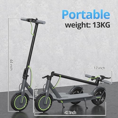 Roinside Electric Scooter - 8.5"/10'' Solid Tires, 350W/500W Motor, Up to 19-22MPH and 21-24Miles Long-Range Portable Commuting Scooter for Adults with Double Braking System and App thumbnail 5